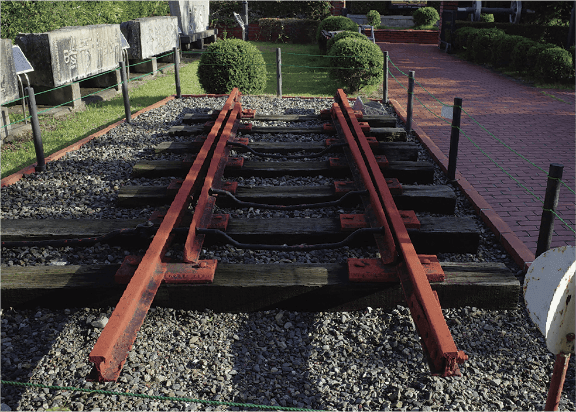 旧長浜駅29号分岐器ポイント部